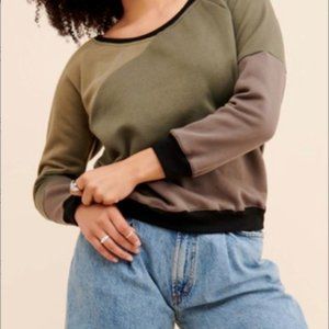 ANTHROPOLOGIE Tonlé Moss Color Sweatshirt